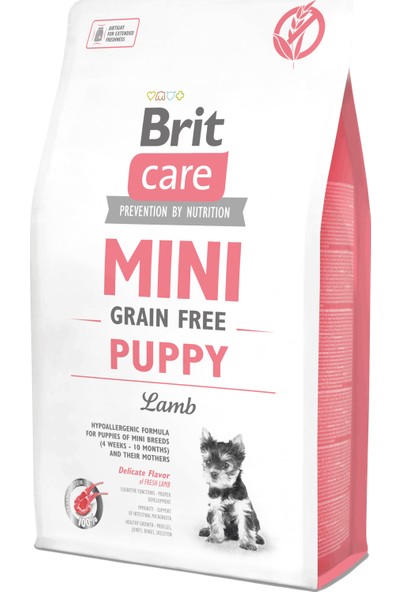 Brit Care Mini Puppy Kuzu Etli Tahılsız Küçük Irk Yavru Köpek Maması 2 Kg
