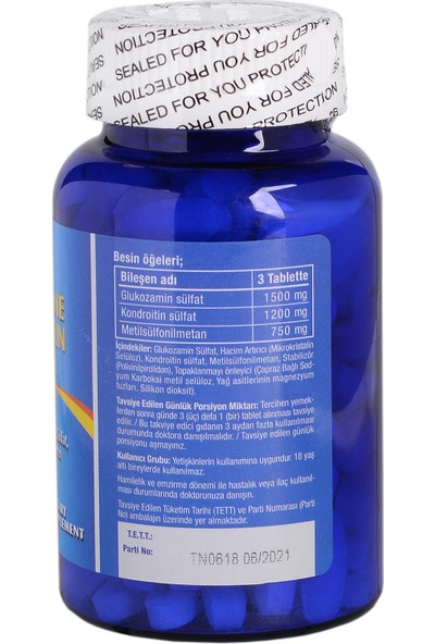 Trunature Glucosamine Chondroıtın Plus Msm 120 Tablet