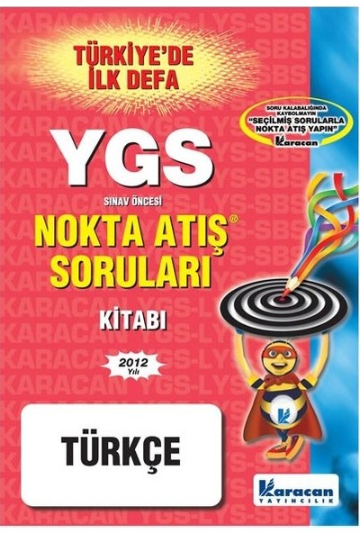Ygs Türkçe Nokta Atış Karacan Yayınları