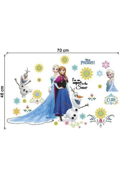 Htc Elsa Anna Frozen Karlar Ülkesi Bebek Odas Duvar Sticker