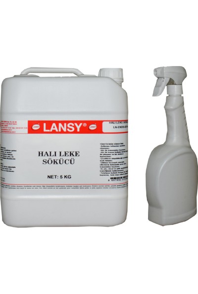 Lansy Halı Leke Sökücü Sıvı 5 kg + Uygulama Spreyi