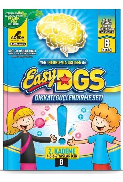 Easy Dikkati Güçlendirme Seti 4-7 Yaş B Kitapçığı - Osman Abalı