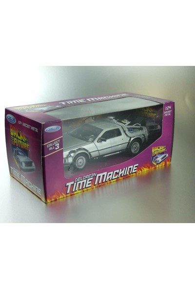 Geleceğe Dönüş Seri 1 Metal Model Araba Efsane Delorean 1:24Ölçek