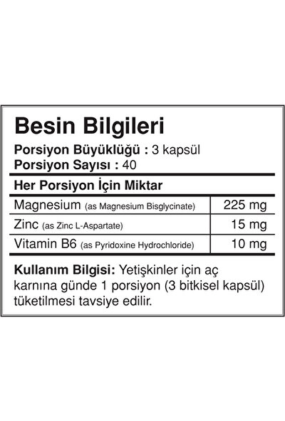 Bigjoy Sports ZMA Zinc Magnezium Vitamin B6 Testesteron Arttırıcı 120 Kapsül