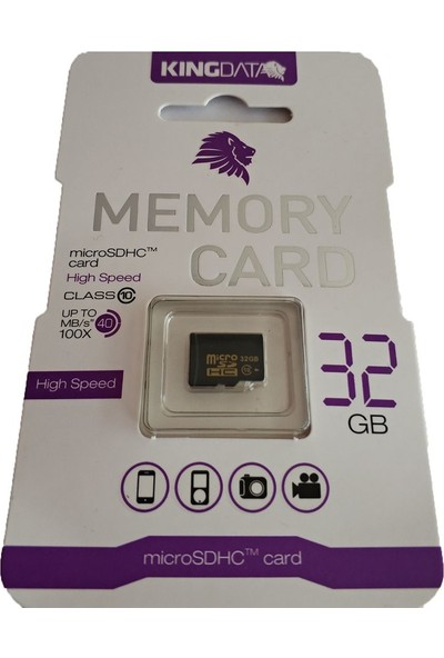 Kingdata 32Gb Micro Sdhc C10 Hafıza Kart