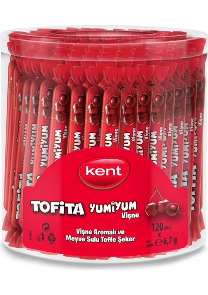 Tofita Yumiyum Vişne 120'Li Kutu