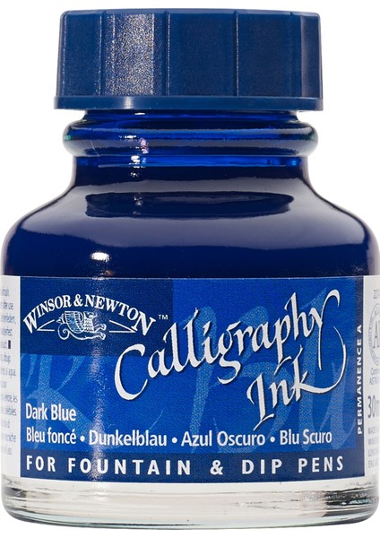 Kaligrafi Mürekkebi 30ml Dark Blue 222