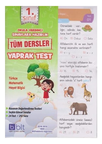 Bulut Eğitim ve Kültür Yayınları Eğitim 1. Sınıf Tüm Dersler Yaprak Test