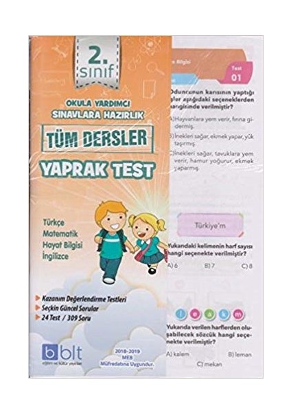 Eğitim 2. Sınıf Tüm Dersler Yaprak Test