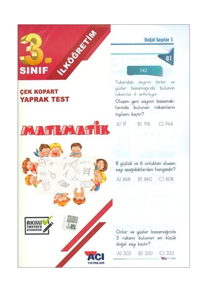 3. Sınıf Matematik Çek Kopart Yaprak Test