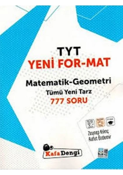 Kafa Dengi Yayınları TYT Yeni For Mat Matematik Geometri Tümü Yeni Tarz 777 Soru