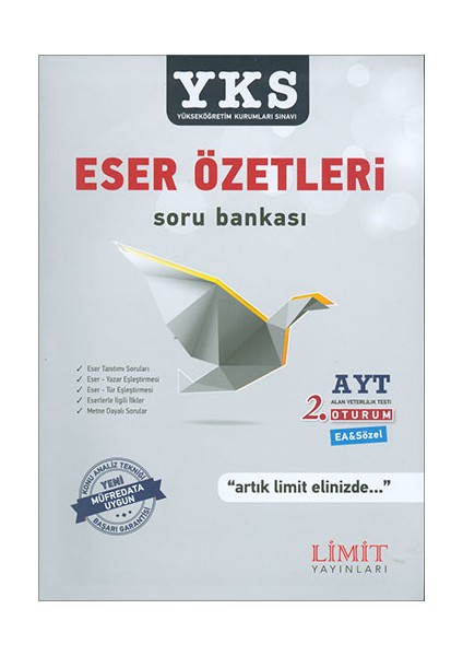 Limit Yayınları AYT Eser Özetleri Soru Bankası