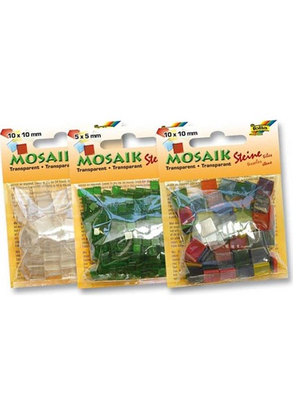 Mozaik Transparan 10X10Mm 45G Limon Sari