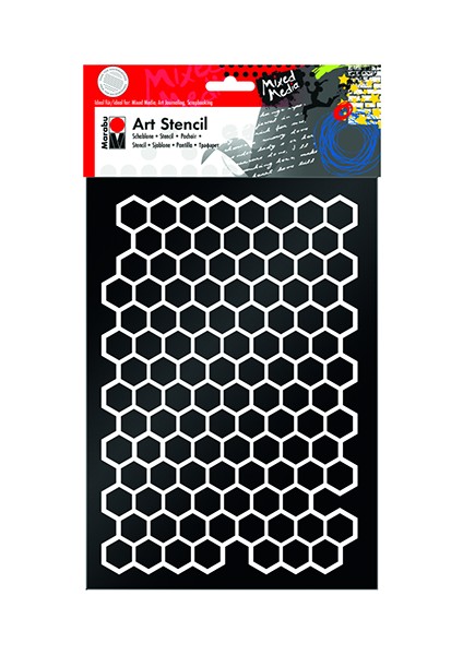 Sanatsal Şablon Dina4 Honey Comb