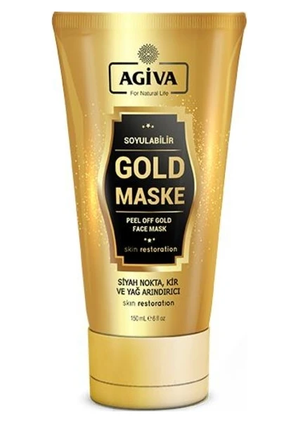 Soyulabilir Gold Maske