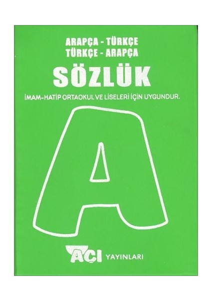 Açı Yayınları Arapça Türkçe Sözlük