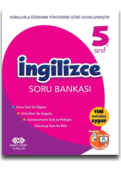 4X4 5. Sınıf İngilizce Soru Bankası