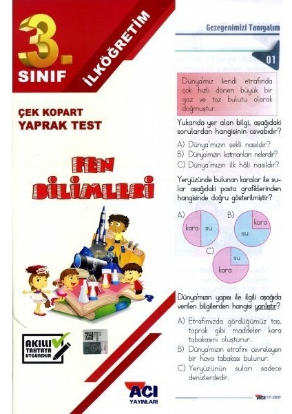 3. Sınıf Fen Bilimleri Çek Kopart Yaprak Test