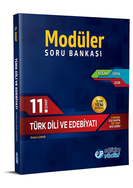 11.Sınıf Türk Dili Ve Edebiyatı Modüler Soru Bankası