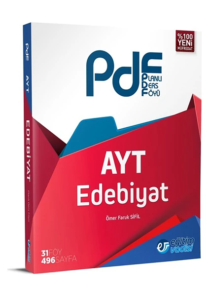 Eğitim Vadisi Yayınları AYT Edebiyat Planlı Ders Föyü ( PDF)