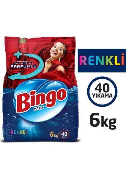 Renkli Toz Çamaşır Deterjanı 6 Kg