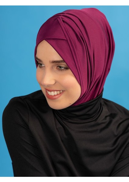 Çapraz Detaylı Deniz Bonesi - Mürdüm fiyatları