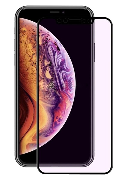 Apple iPhone XS Max 65 Anti Blue Light Full Kaplama Cam Ekran Koruyucu