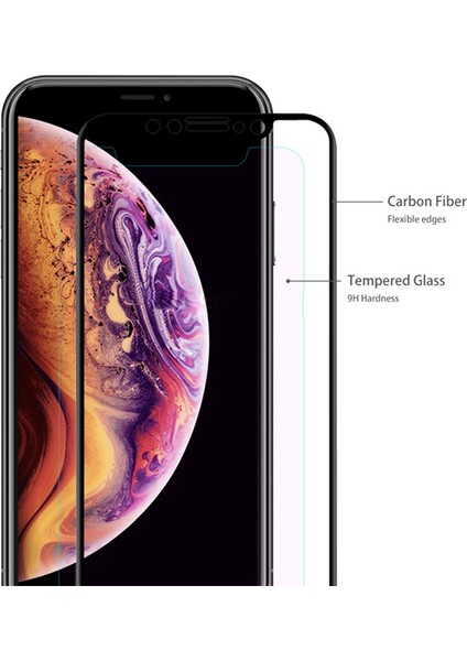 Apple iPhone XS Max 65 Anti Blue Light Full Kaplama Cam Ekran Koruyucu