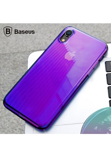 Apple iPhone XR 61 Glow Case Şeffaf Silikon Kılıf