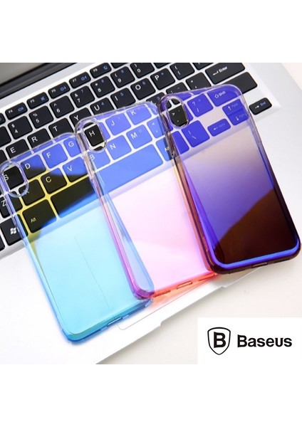 Apple iPhone XR 61 Glow Case Şeffaf Silikon Kılıf