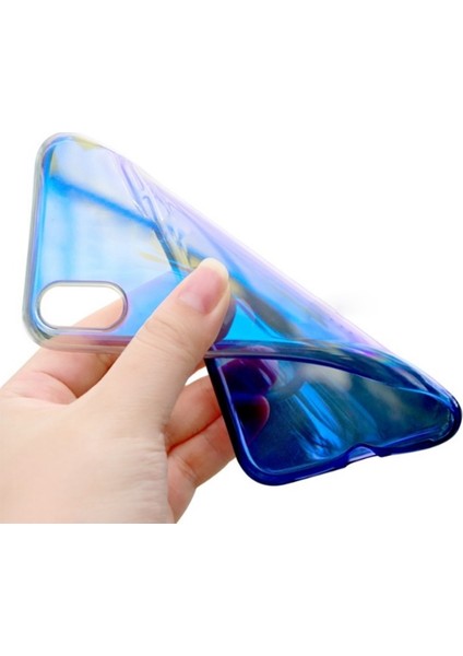 Apple iPhone XR 61 Glow Case Şeffaf Silikon Kılıf