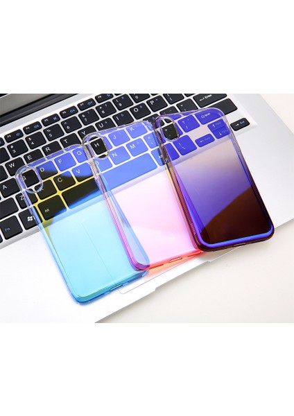Apple iPhone XR 61 Glow Case Şeffaf Silikon Kılıf