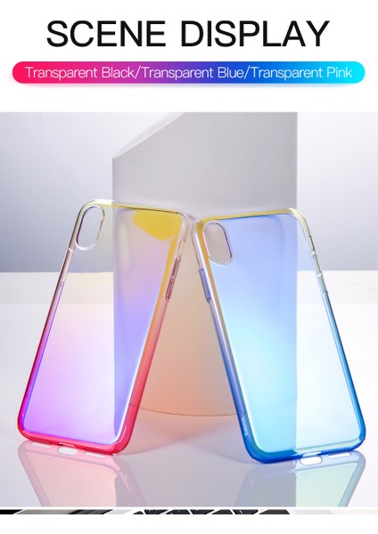 Apple iPhone XR 61 Glow Case Şeffaf Silikon Kılıf