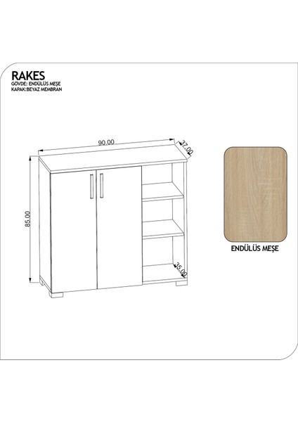 Rakes Çok Amaçlı Dolap