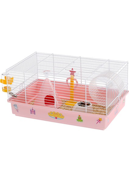 Cricetti 9 Princess Temalı Kemirgen Kafesi 46 cm x 29,5 cm x 23 cm