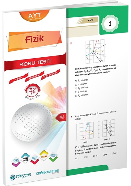 Doğru Orantı Yayınları AYT Fizik Yaprak Test