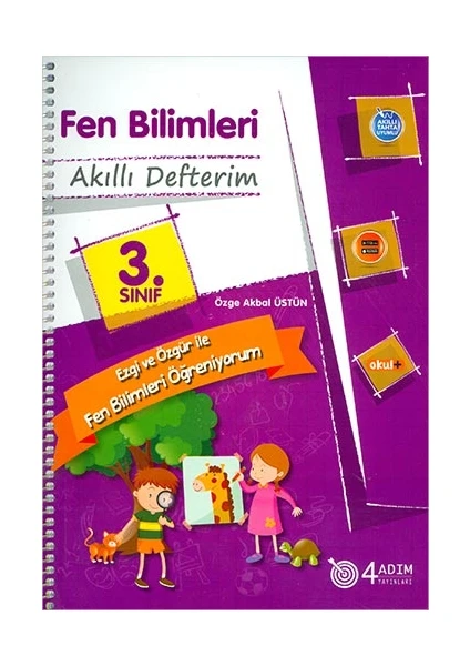 4 Adım Yayınları 4 Adım 3. Sınıf Fen Bilimleri Akıllı Defterim