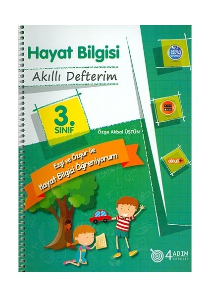 4 Adım 3. Sınıf Hayat Bilgisi Akıllı Defterim