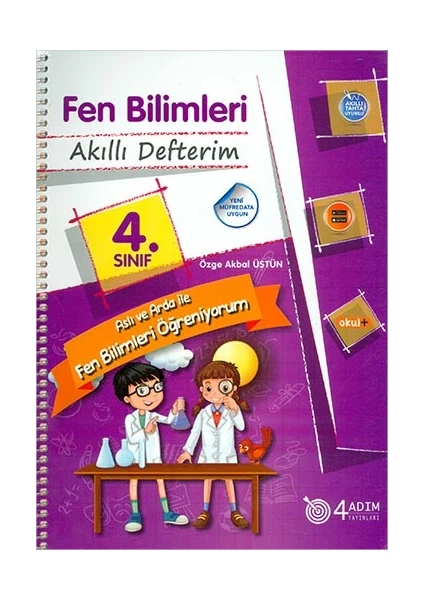 4 Adım Yayınları 4 Adım 4. Sınıf Fen Bilimleri Akıllı Defterim