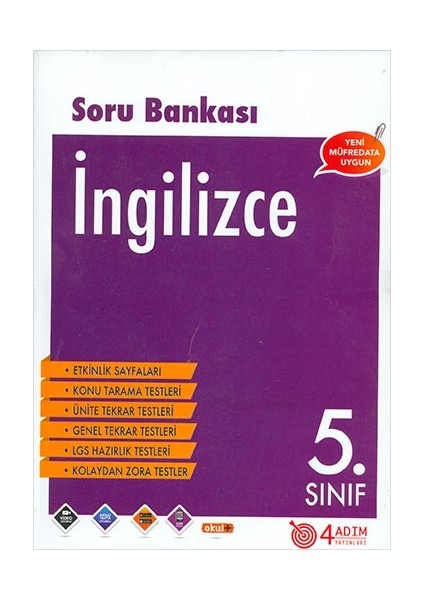 4 Adım 5. Sınıf İngilizce Soru Bankası