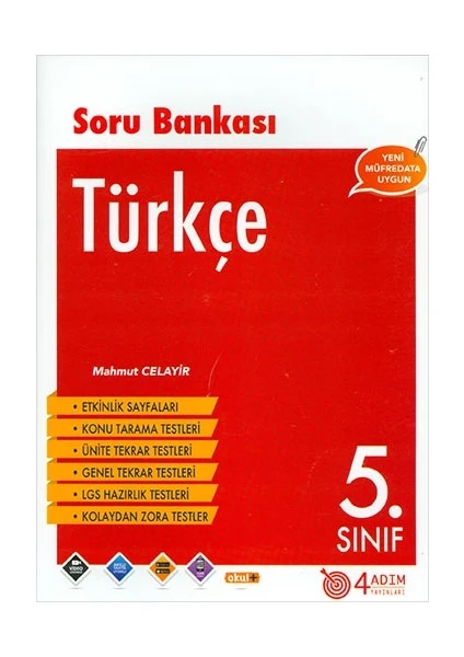 4 Adım Yayınları 4 Adım 5. Sınıf Türkçe Soru Bankası