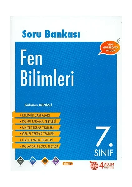 4 Adım Yayınları 4 Adım 7. Sınıf Fen Bilimleri Soru Bankası