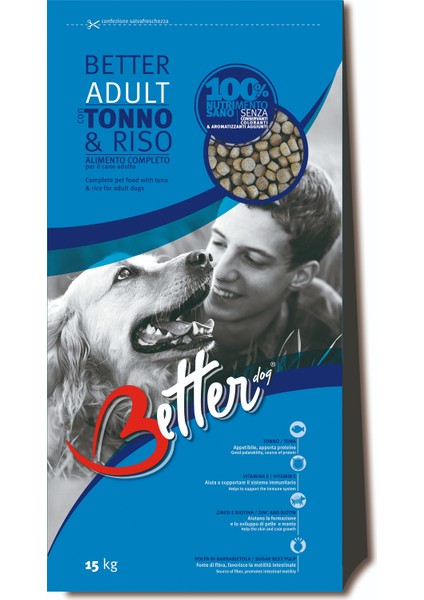 Tuna Etli Ve Pirinçli Yetişkin Köpek Maması 15 Kg