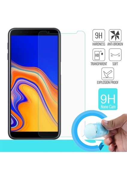 Samsung Galaxy J4 Plus Kılıf Ultra İnce Şeffaf Silikon + Nano Cam Ekran Koruyucu fiyatları