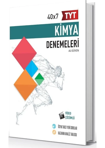 Hız ve Renk Yayınları TYT Kimya 40 x 7 Denemeleri