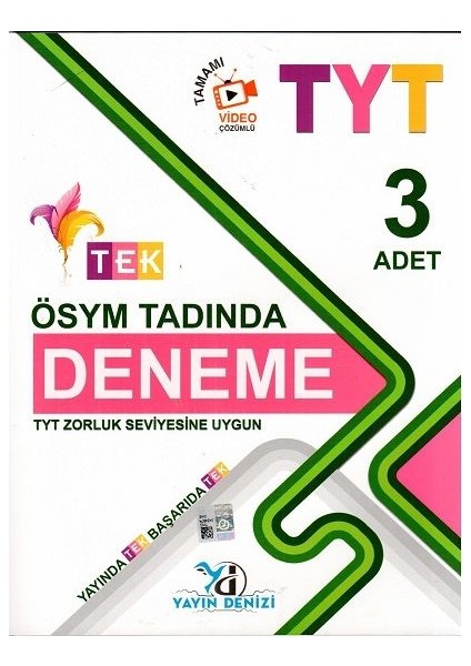 TYT ÖSYM Tadında 3 Tek Serisi Deneme
