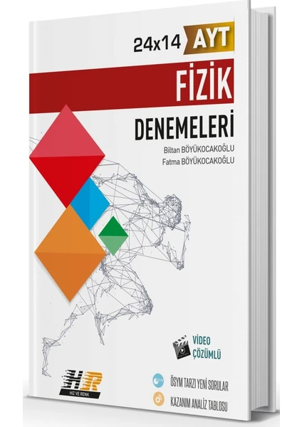 Hız ve Renk Yayınları AYT Fizik 24x14 Denemeleri