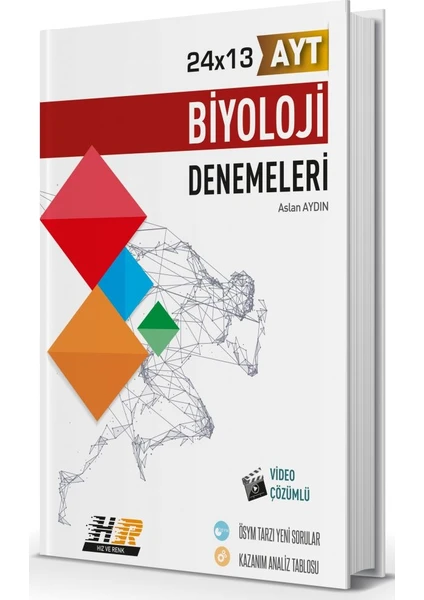 Hız ve Renk Yayınları AYT Biyoloji 24x13 Denemeleri