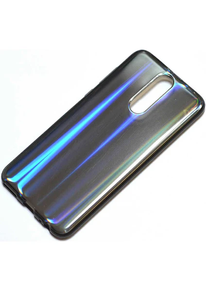 Case 4U Huawei Mate 10 Lite Kılıf Renkli Sert Silikon Dome Arka Kapak Siyah