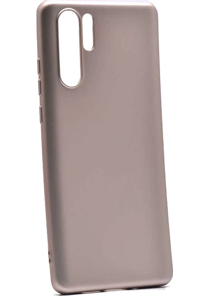 Case 4U Huawei P30 Pro Kılıf Klasik Mat Renkli Yumuşak Premier Silikon Altın